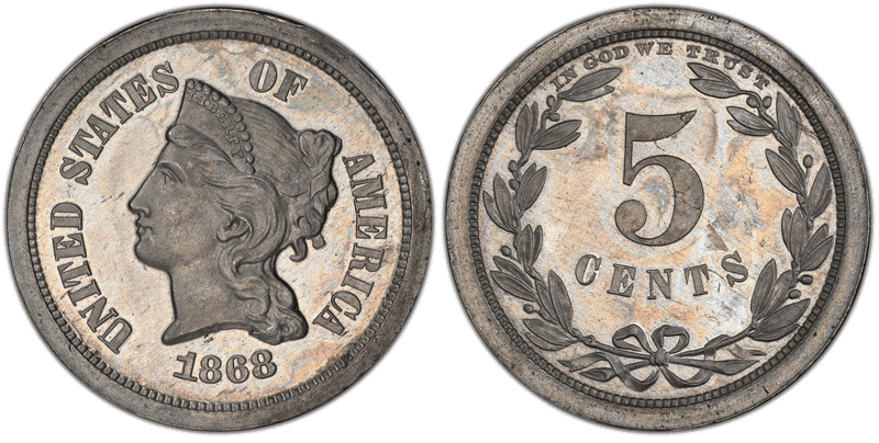 1868 Proof Nickel Pattern - J-629