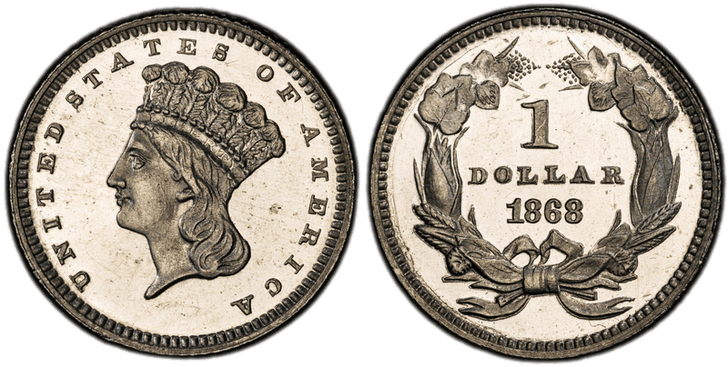 1868 Proof Dollar Pattern - J-653