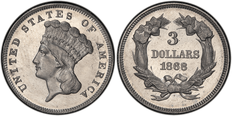 1868 Three Dollar Patterns