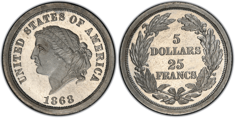 1868 Proof Half Eagle Pattern - J-659