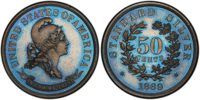 1869 Proof Half Dollar Pattern - J-745