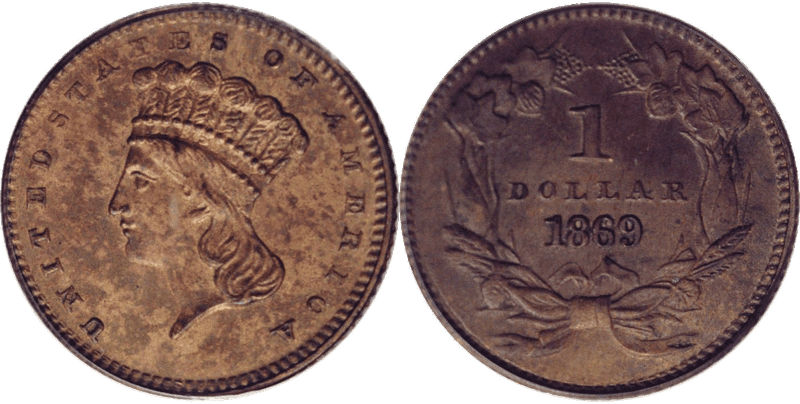 1869 Proof Dollar Pattern - J-766
