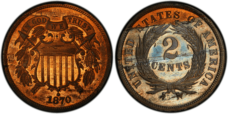 1870 Proof Two Cent Pattern - J-793