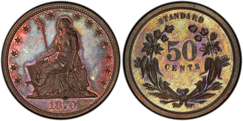 1870 Proof Half Dollar Pattern - J-930