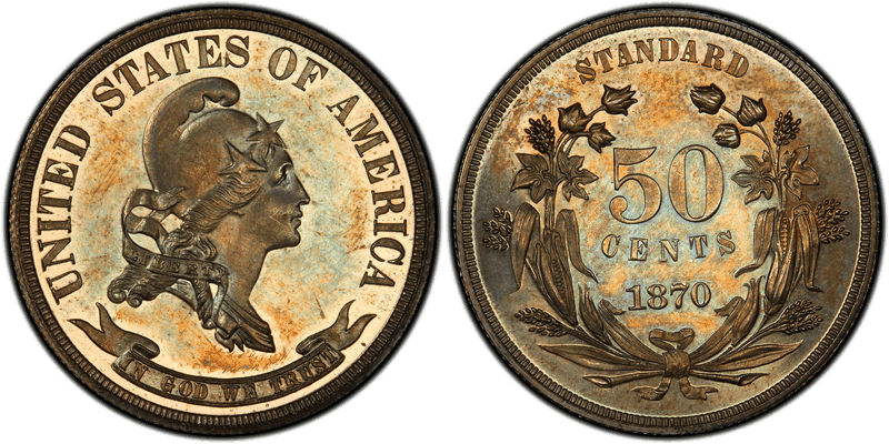 1870 Proof Half Dollar Pattern - J-945