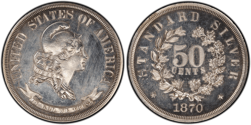 1870 Proof Half Dollar Pattern - J-964