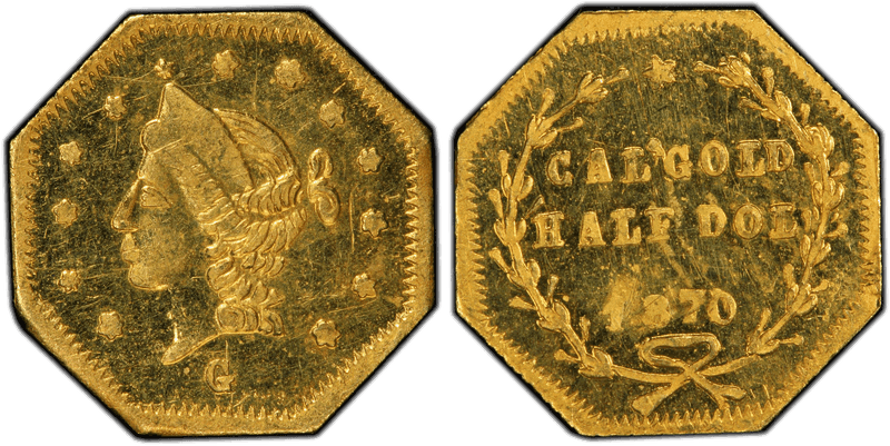1870 Gold Half Dollar - BG-920