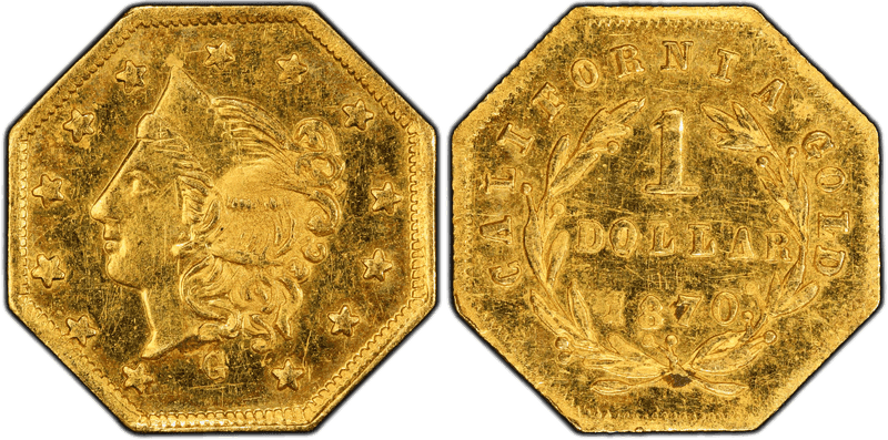 1870 Gold Dollar - BG-1107