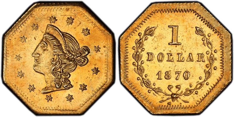 1870 Gold Dollar - BG-1118