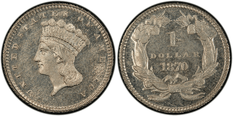 1870 Proof Dollar Pattern - J-1025