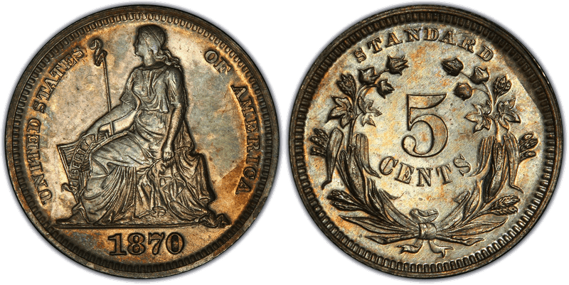 1870 Half Dime Patterns