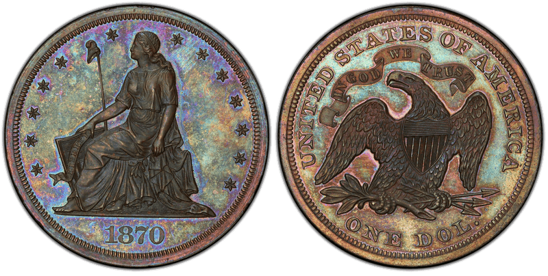 1870 Proof Dollar Pattern - J-1005