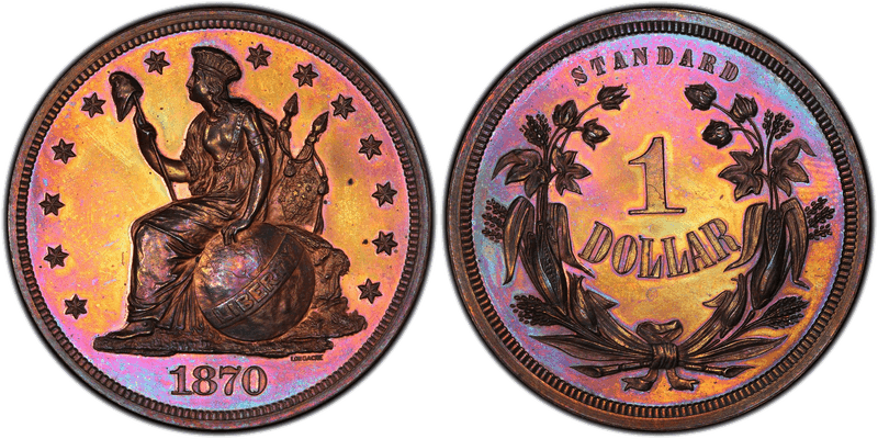 1870 Proof Dollar Pattern - J-1011
