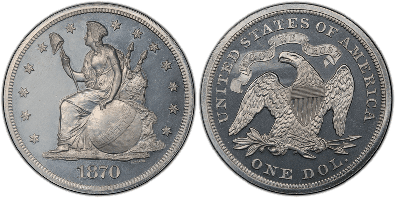 1870 Proof Dollar Pattern - J-1019