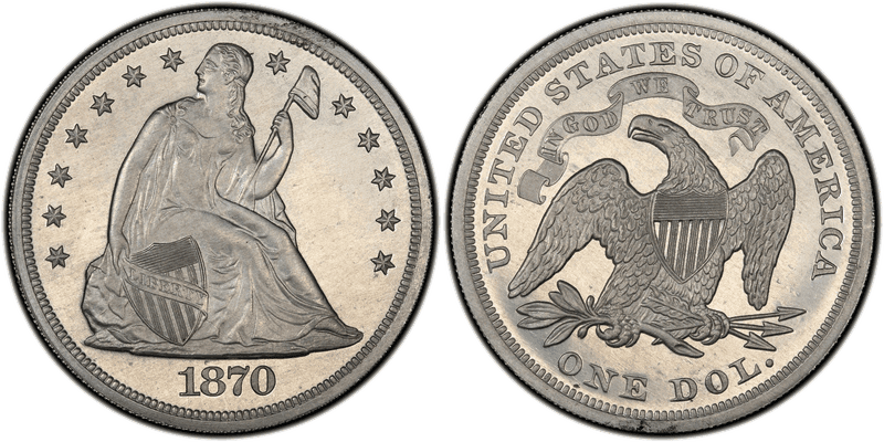 1870 Proof Dollar Pattern - J-1021