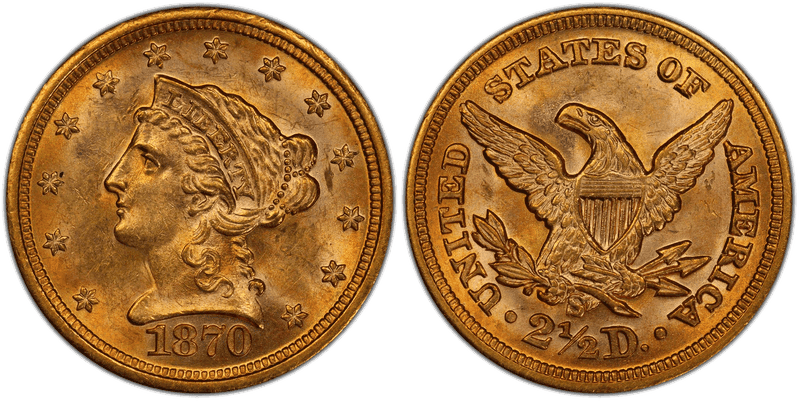 1870 (S) Liberty Head Quarter Eagle