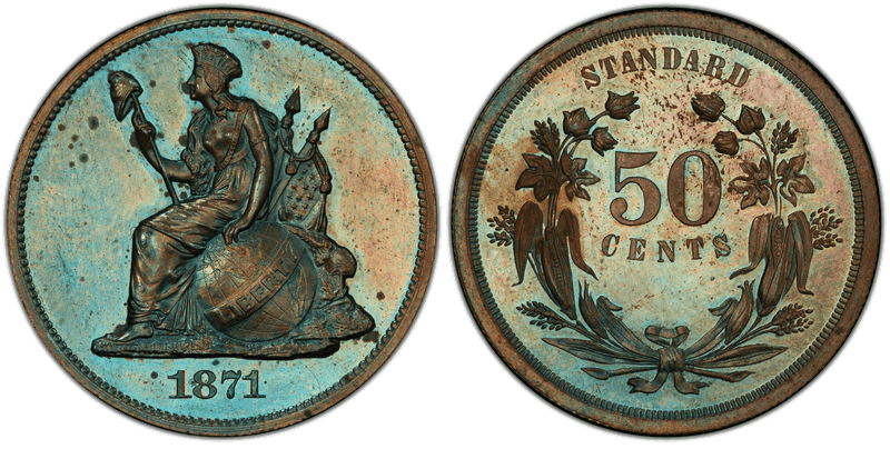 1871 Proof Half Dollar Pattern - J-1106