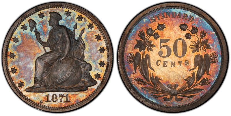 1871 Proof Half Dollar Pattern - J-1111