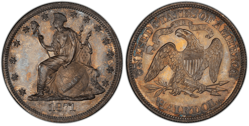 1871 Proof Half Dollar Pattern - J-1114