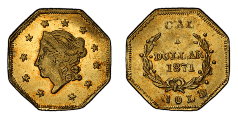 1871 Gold Dollar - BG-1104