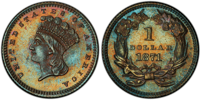 1871 Proof Dollar Pattern - J-1161