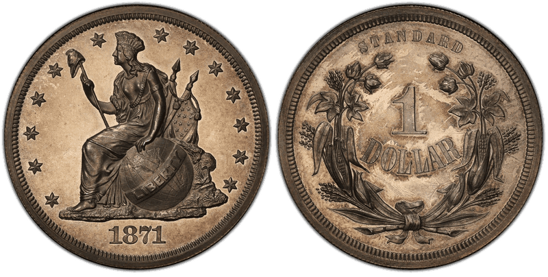 1871 Proof Dollar Pattern - J-1133