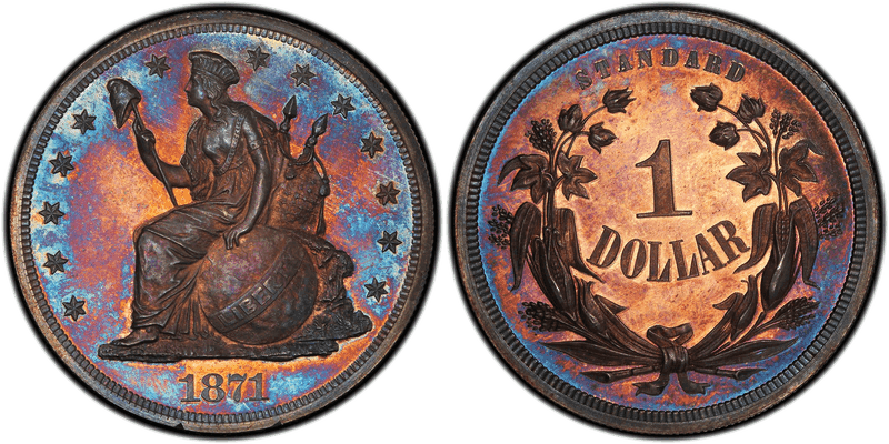 1871 Proof Dollar Pattern - J-1139