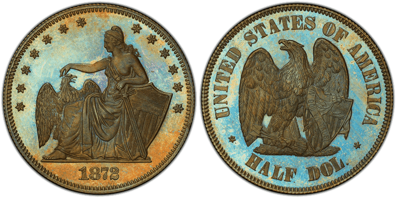1872 Proof Half Dollar Pattern - J-1201