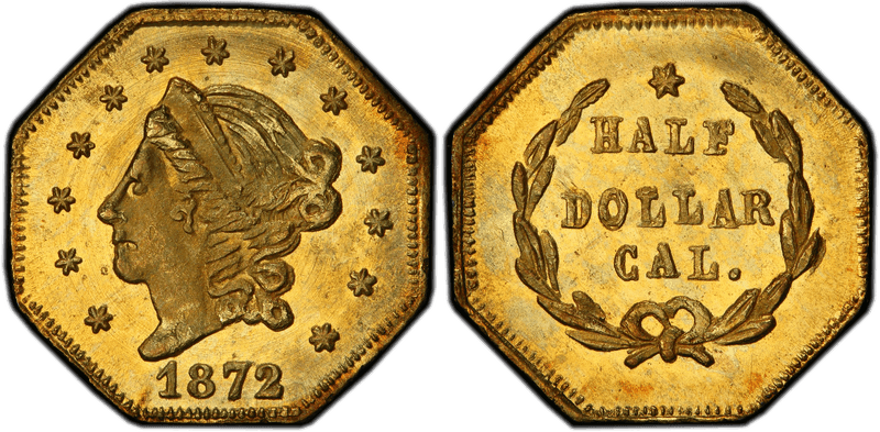 1872 Gold Half Dollar - BG-913