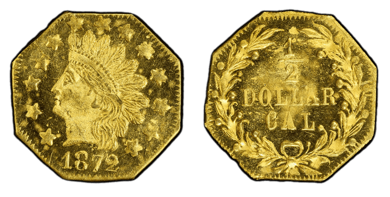 1872 Gold Half Dollar - BG-940