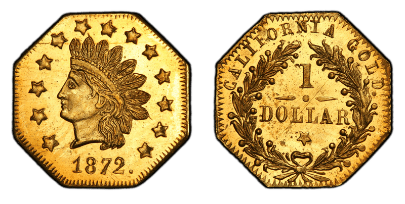1872 Gold Dollar - BG-1120