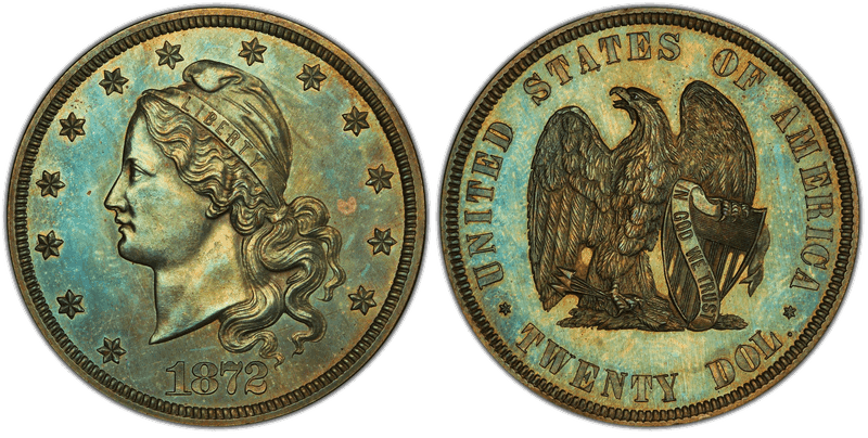 1872 Proof Double Eagle Pattern - J-1251