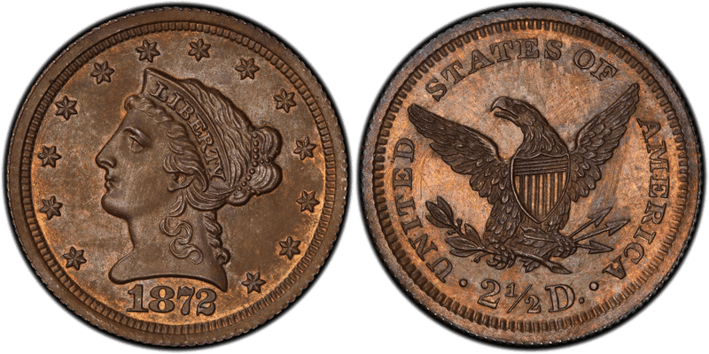 1872 Proof Quarter Eagle Pattern - J-1233