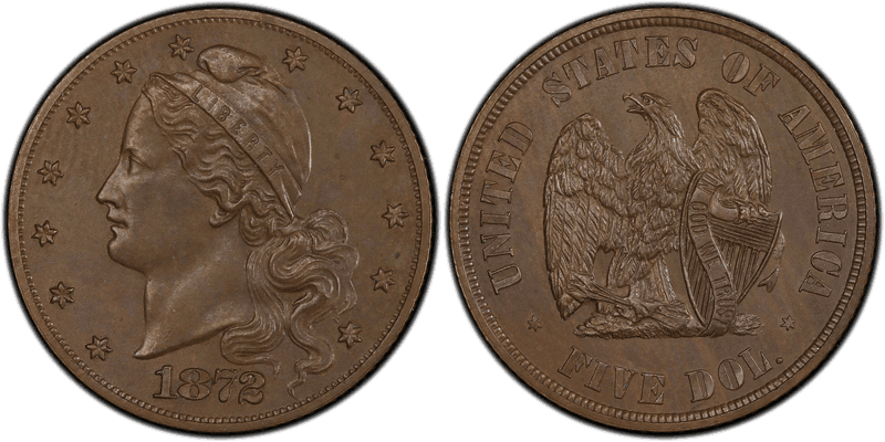 1872 Proof Half Eagle Pattern - J-1241
