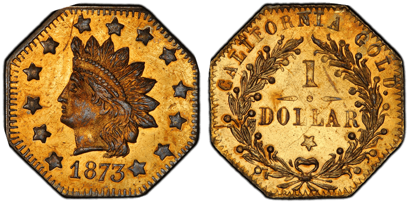 1873 Gold Dollar - BG-1123