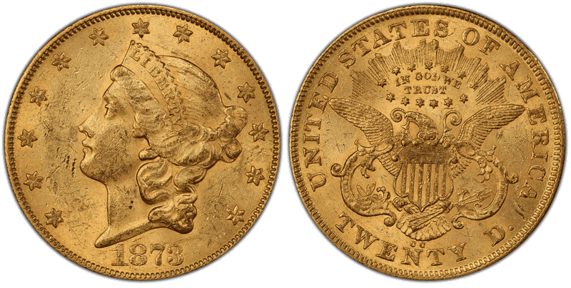 1873 Liberty Head Double Eagle