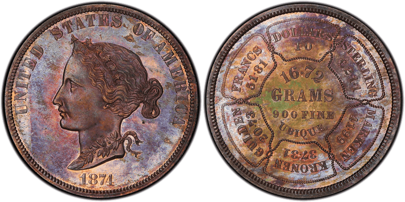 1874 Proof Eagle Pattern - J-1374