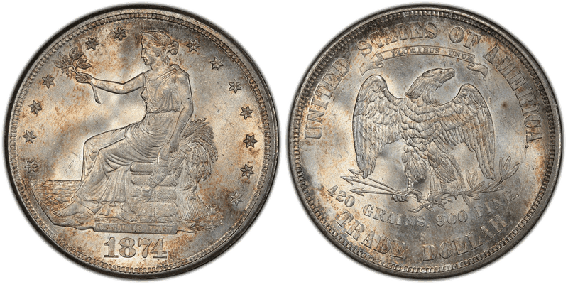 1874 (S) Trade Dollar