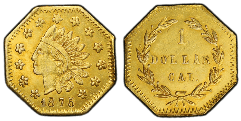 1875 Gold Dollar - BG-1112