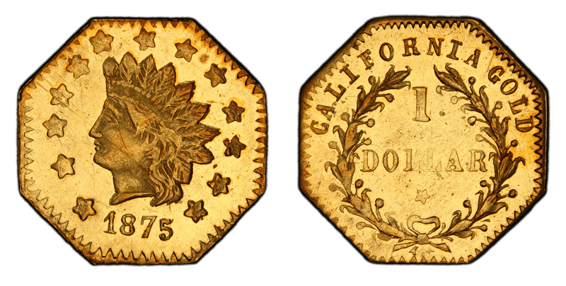 1875 Gold Dollar - BG-1126