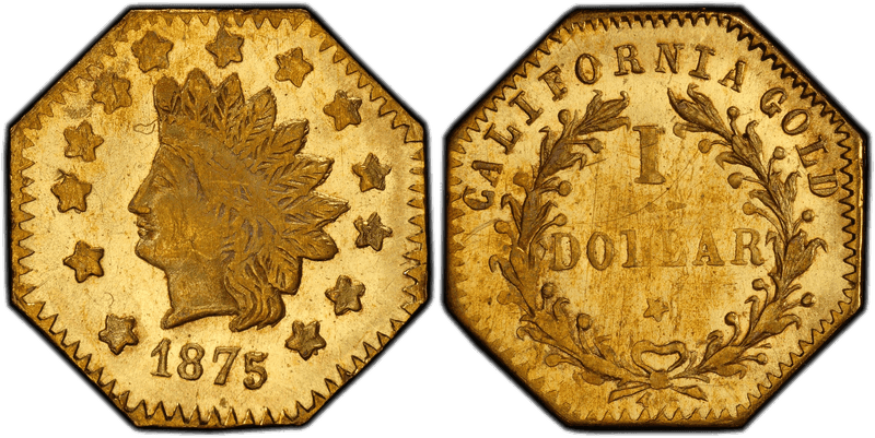 1875 Gold Dollar - BG-1127