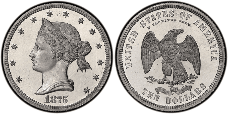 1875 Proof Eagle Pattern - J-1445