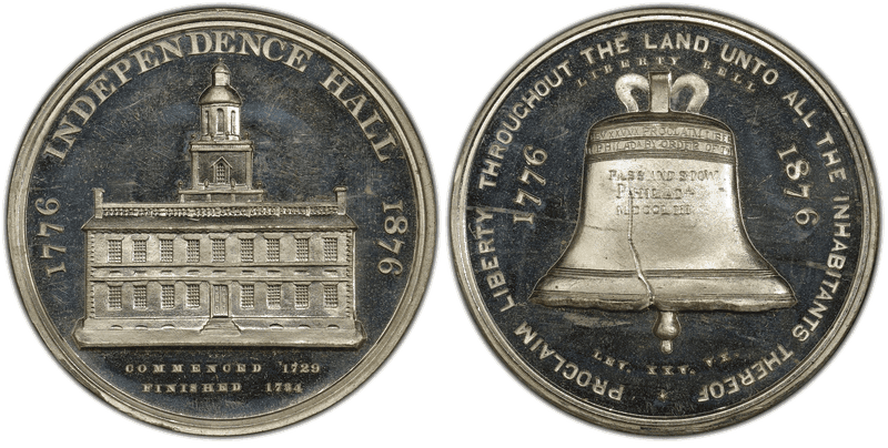 1876 HK-26, US Centennial Expo-Liberty Bell Dollar