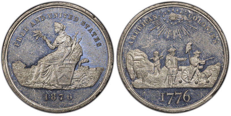 1876 HK-59, American Colonies Dollar