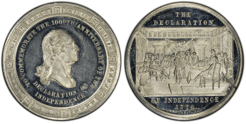 1876 HK-76, Declaration of Independence Dollar