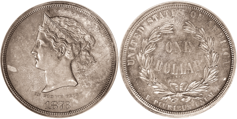 1876 Proof Dollar Pattern - J-1459