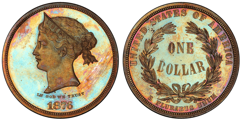 1876 Proof Dollar Pattern - J-1460