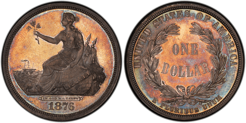 1876 Proof Dollar Pattern - J-1467