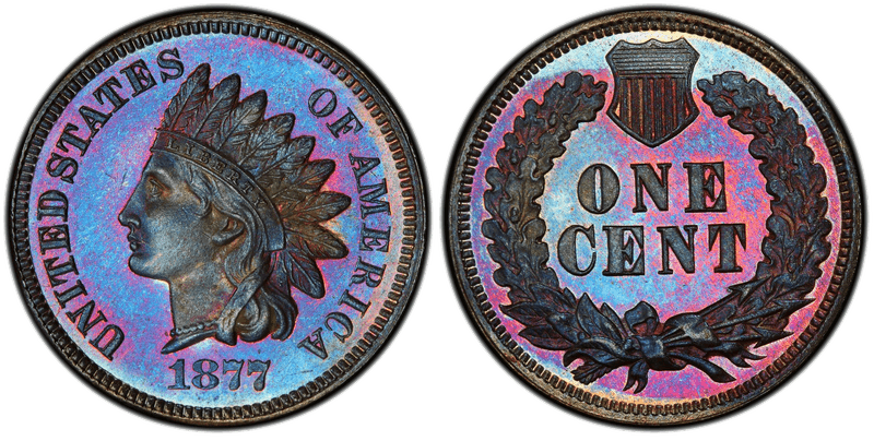 1877 Indian Head Cent Base