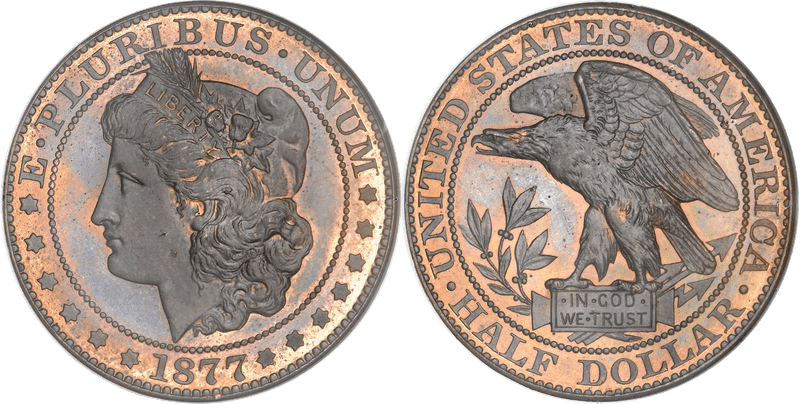 1877 Proof Half Dollar Pattern - J-1513